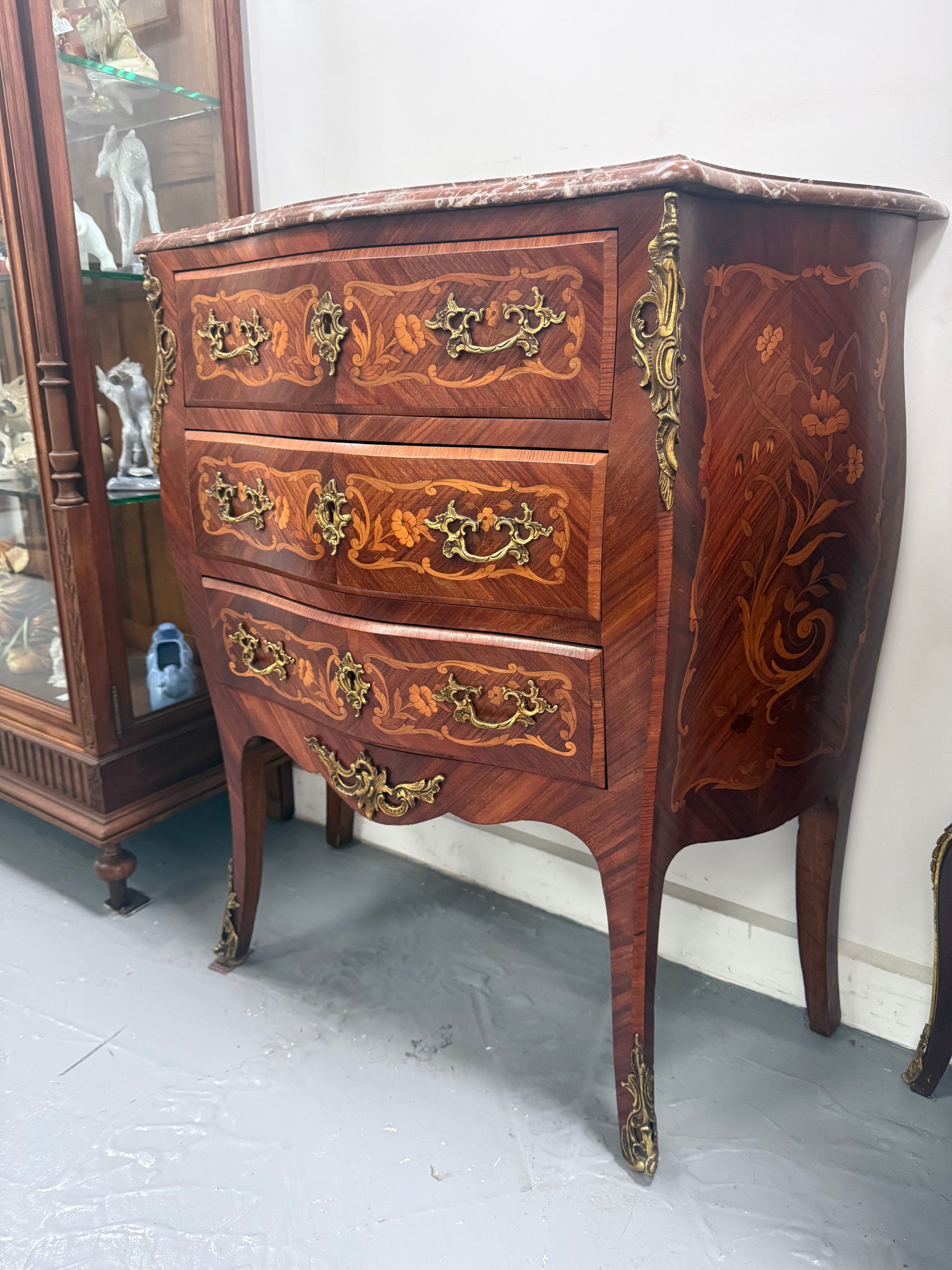 Antique Louis XV style Rosewood Marble Top Commode | Antique & Vintage | Moonee Ponds Antiques | Australia Wide