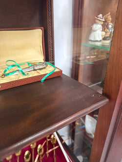 Edwardian Marquetry Inlaid & Hand Painted Display Cabinet | Antique & Vintage | Moonee Ponds Antiques | Australia Wide Delivery