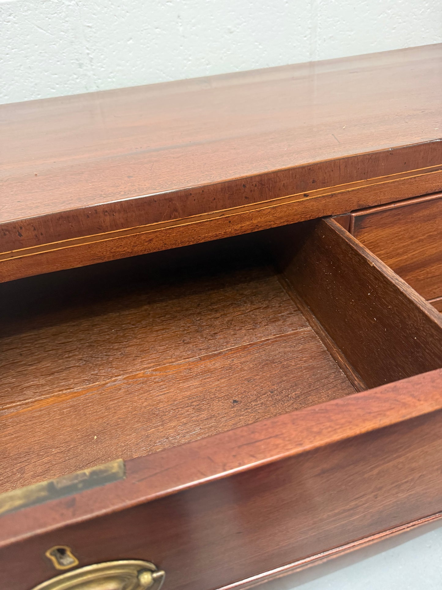 Antique Mahogany Regency Georgian Chest of Five Drawers