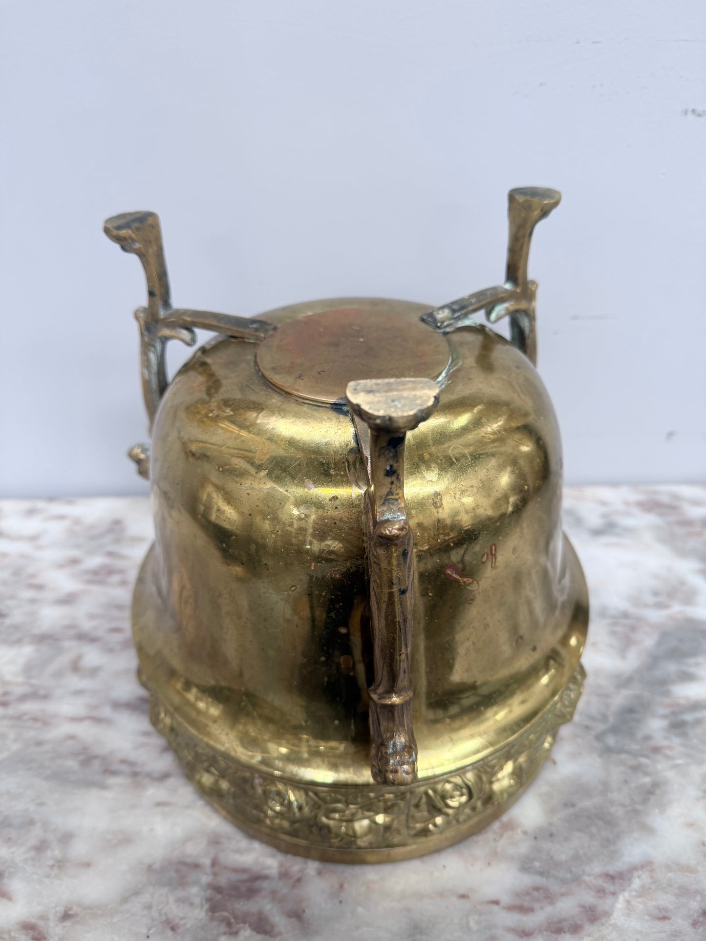 Art Nouveau Style Edwardian Brass Jardiniere