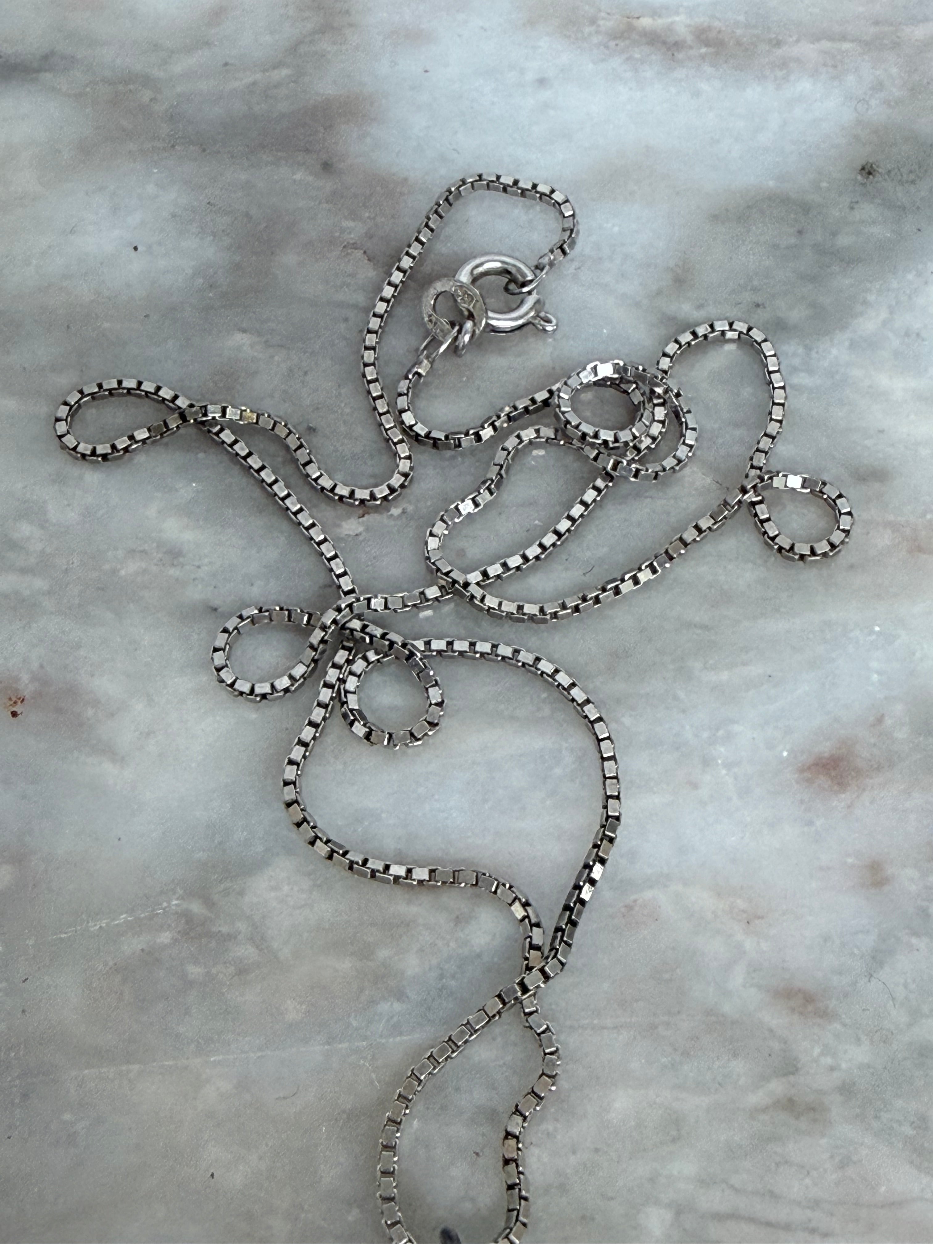 Vintage Silver Cross and Chain | Antique & Vintage | Moonee Ponds Antiques | Australia Wide Delivery