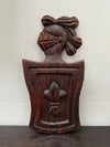 Vintage Medieval Style Hand Carved Wood Plaque | Antique & Vintage | Moonee Ponds Antiques | Australia Wide Delivery