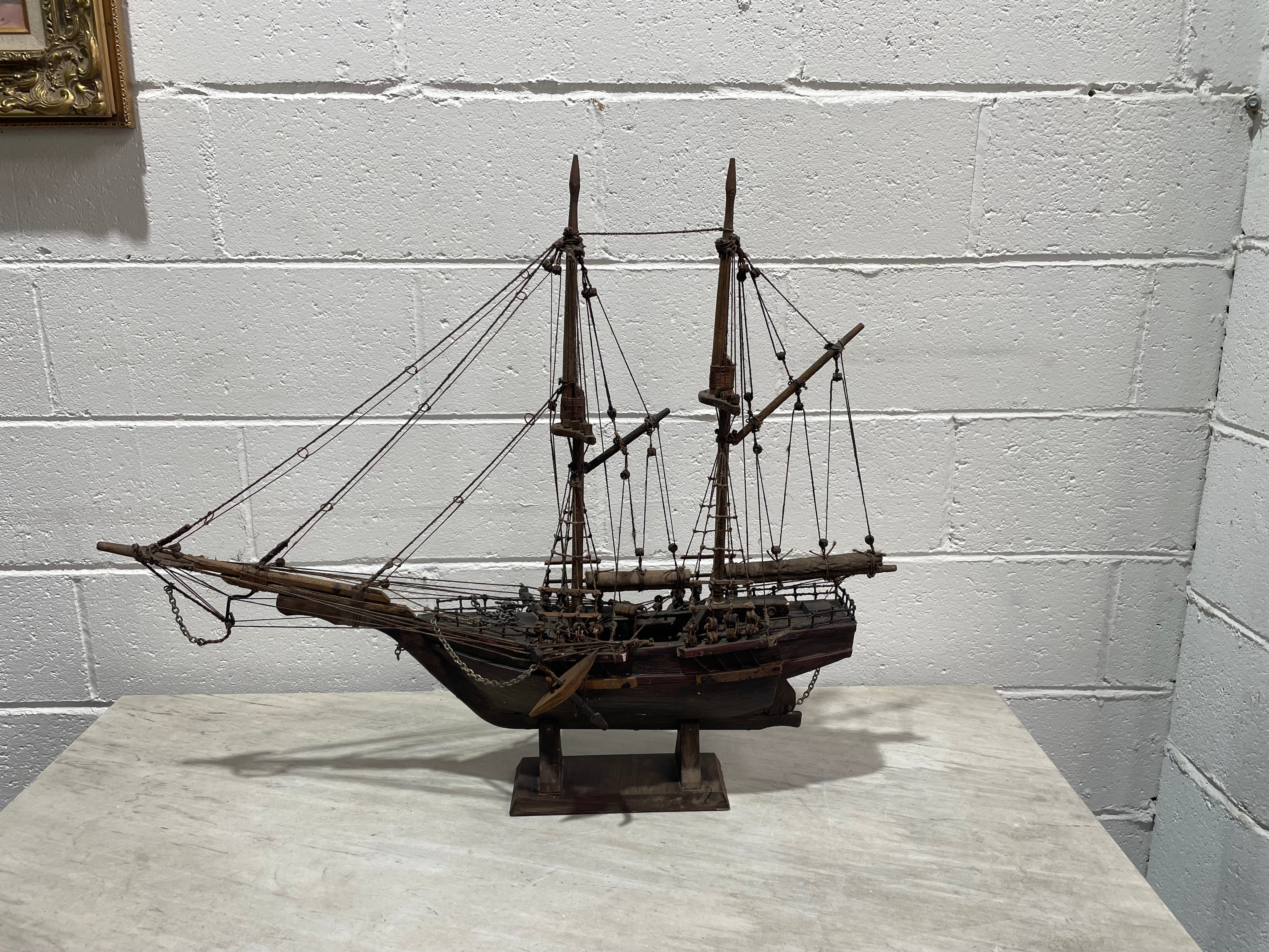Fabulous Detailed Model sailing Ship | Antique & Vintage | Moonee Ponds Antiques | Australia Wide Delivery