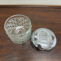 Vintage Cut Glass Vanity Jar