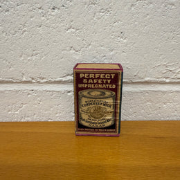 Antique Safety Match Box Featuring Norwegian Advertising