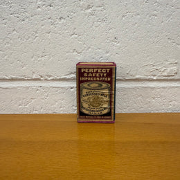 Antique Safety Match Box Featuring Norwegian Advertising