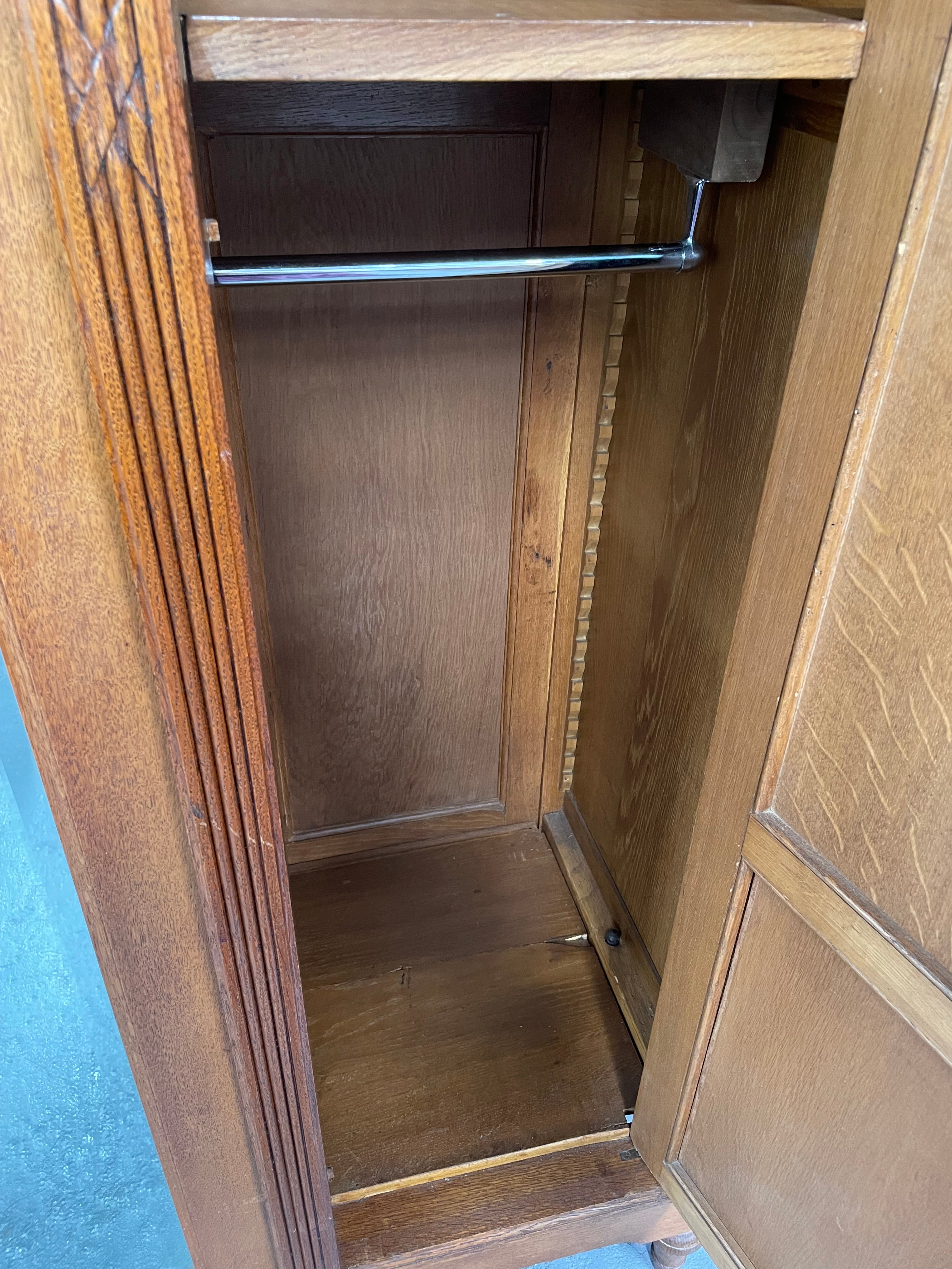 Very Practical & Decorative Antique French Oak Three Door Armoire | Antique & Vintage | Moonee Ponds Antiques | Australia Wide Delivery