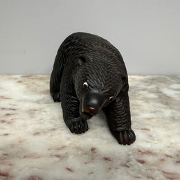 Vintage Carved Black Forest Bear