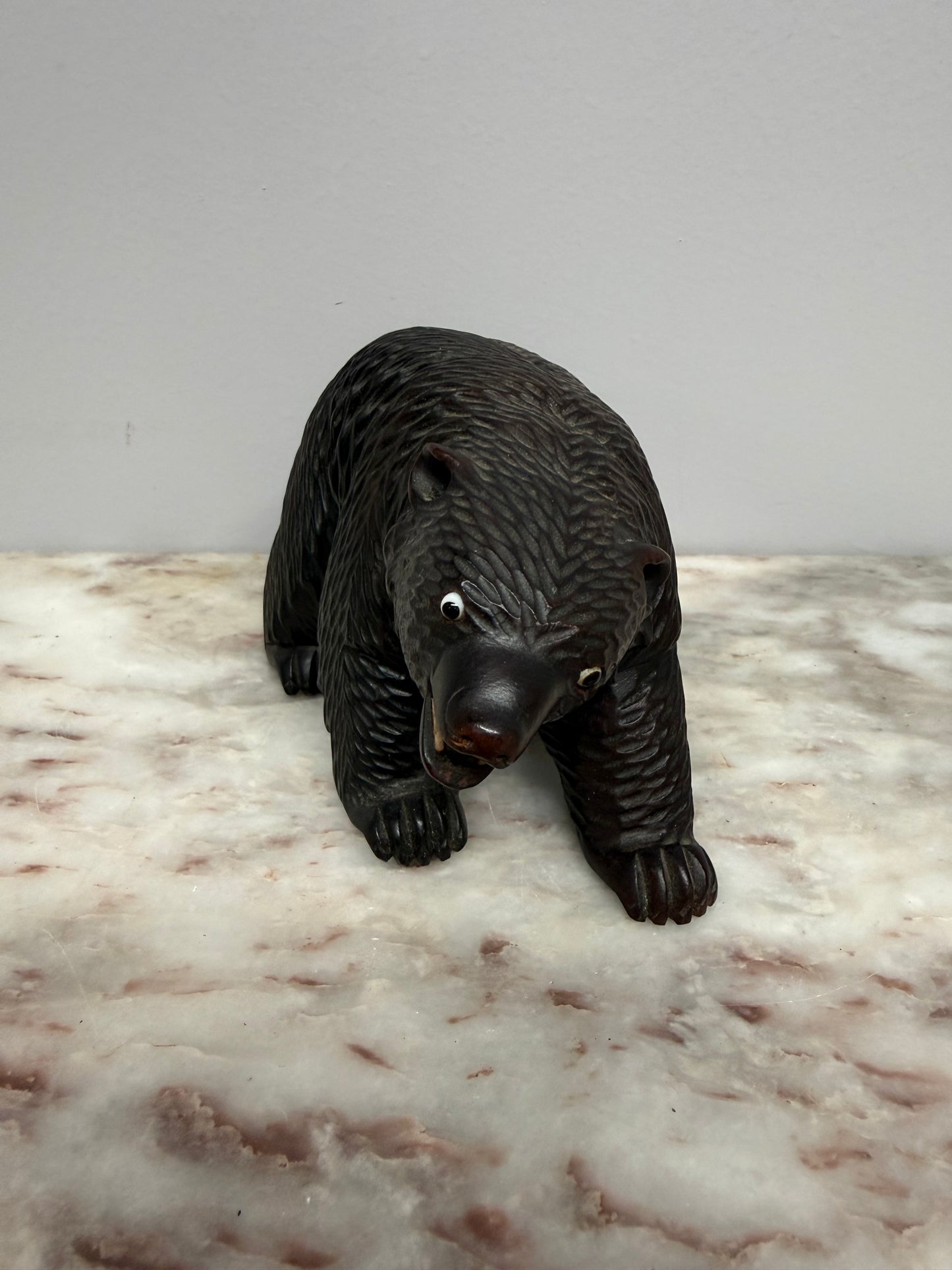 Vintage Carved Black Forest Bear