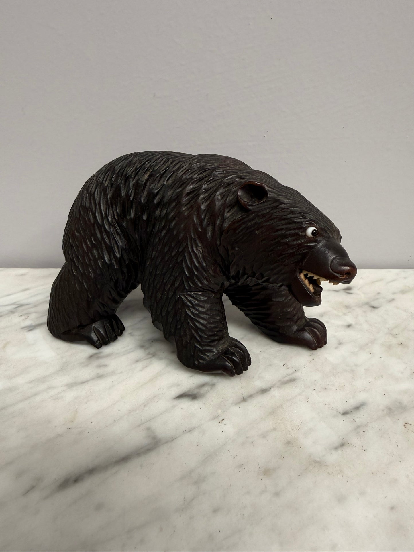 Vintage Carved Black Forest Bear