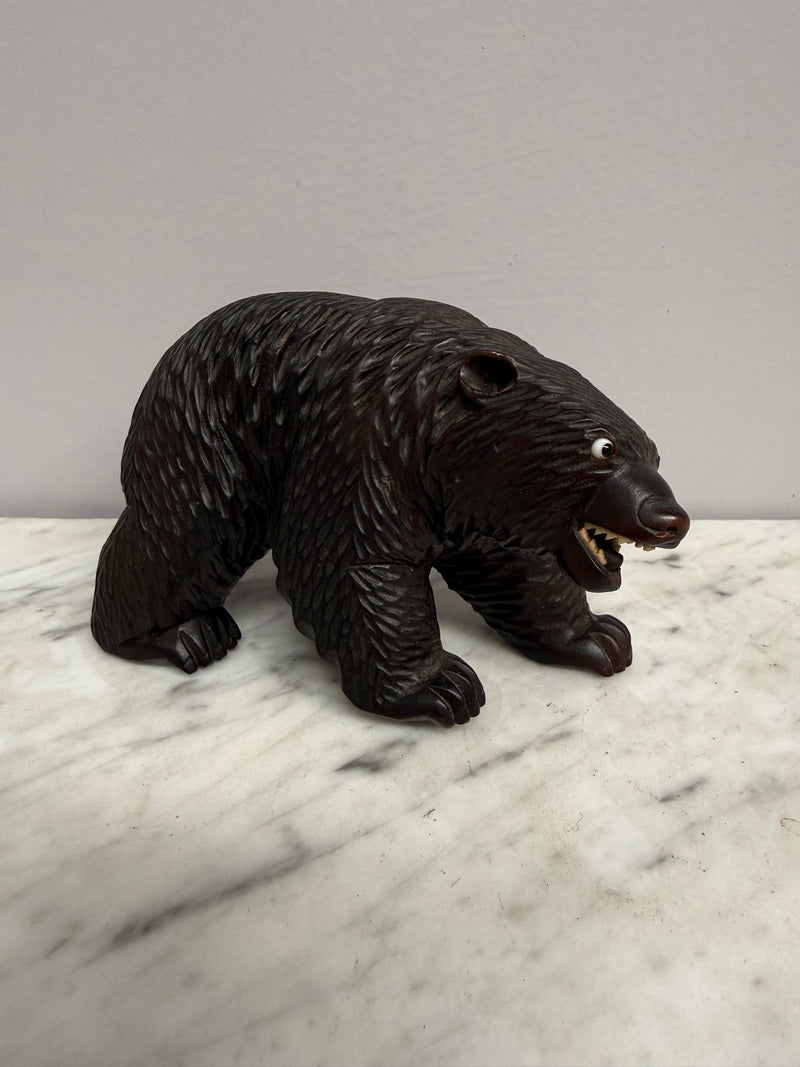 Vintage Carved Black Forest Bear