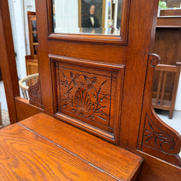 Edwardian Oak Hallstand