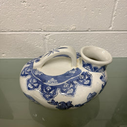 Qing Dynasty Chinese 19th Century Blue & White Chamber Pot