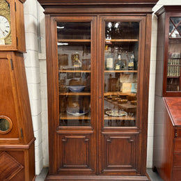 French Louis XVI Style 19th Century Oak Two Door Bookcase