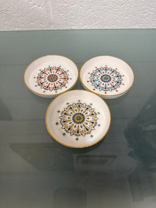 Royal Worcester English Set Three Coasters