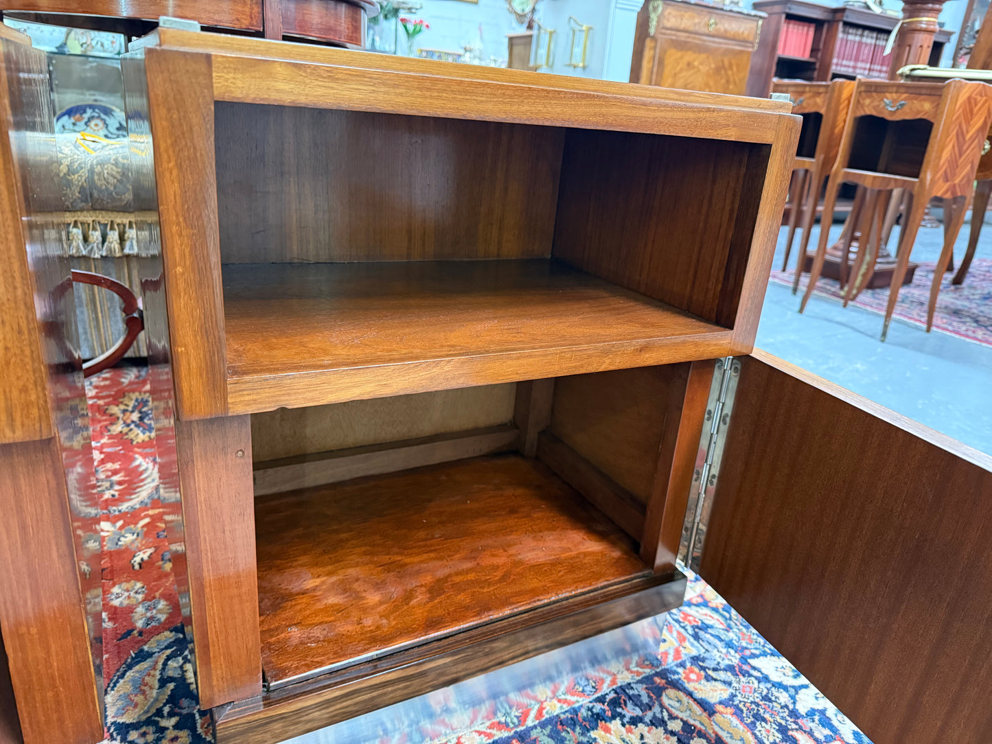 Art Deco Fully Restored Figured Walnut Bedside Cabinets
