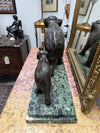 Art Deco Bronze & Marble Elephant Group Sculpture Signed "Richard" | Antique & Vintage | Moonee Ponds Antiques | Australia Wide Delivery