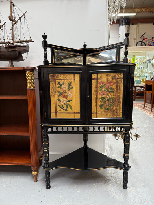 Stunning Aesthetic Movement Corner Cabinet