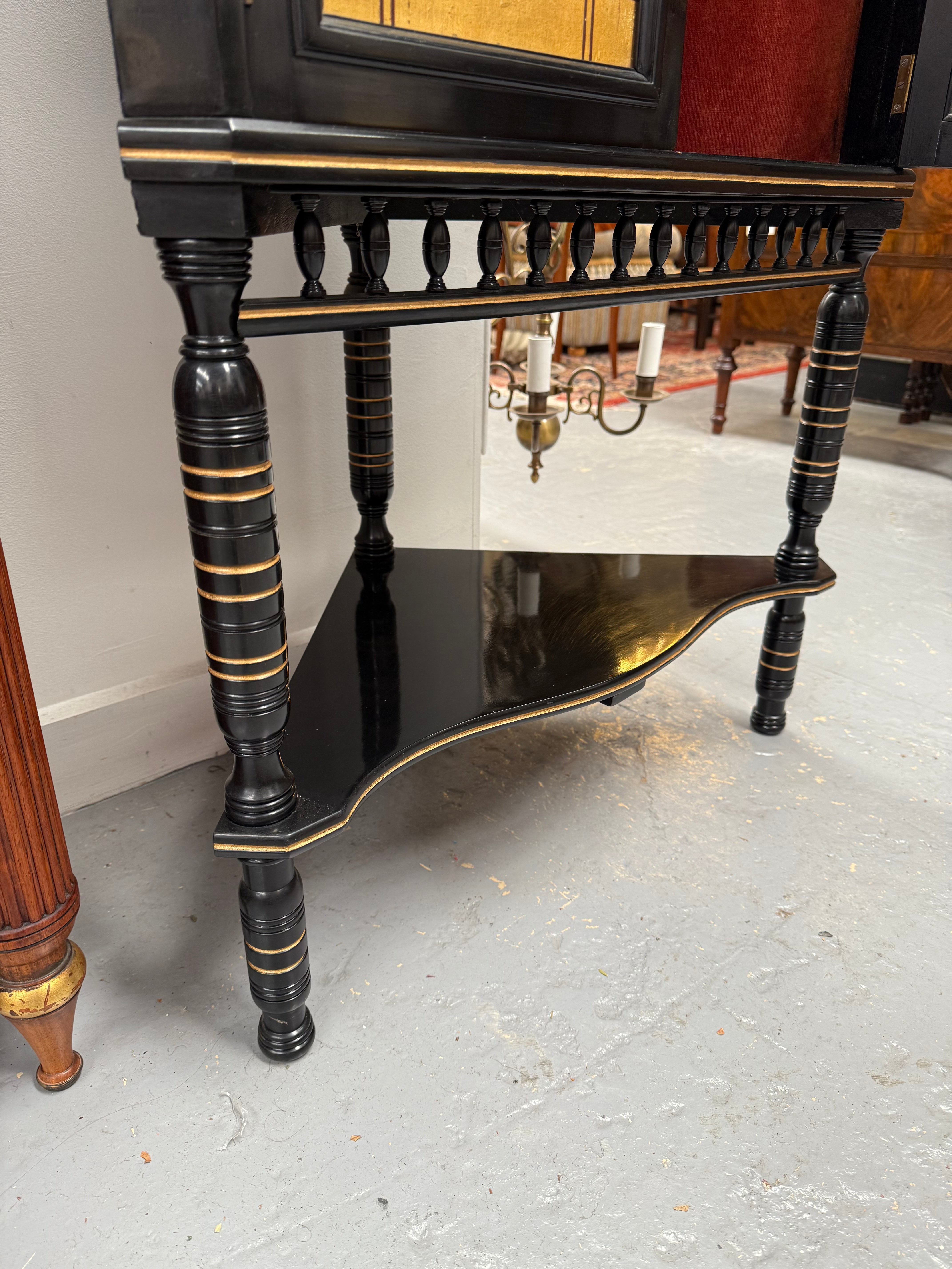 Stunning Aesthetic Movement Corner Cabinet | Antique & Vintage | Moonee Ponds Antiques | Australia Wide Delivery