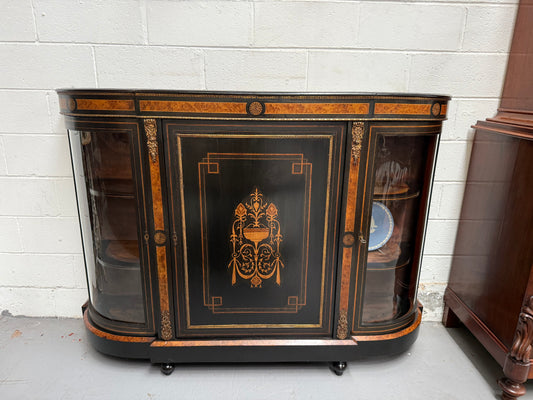 19th Century French Ebonised Credenza