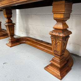 Hard to Find Nicely Carved Walnut Console Tables