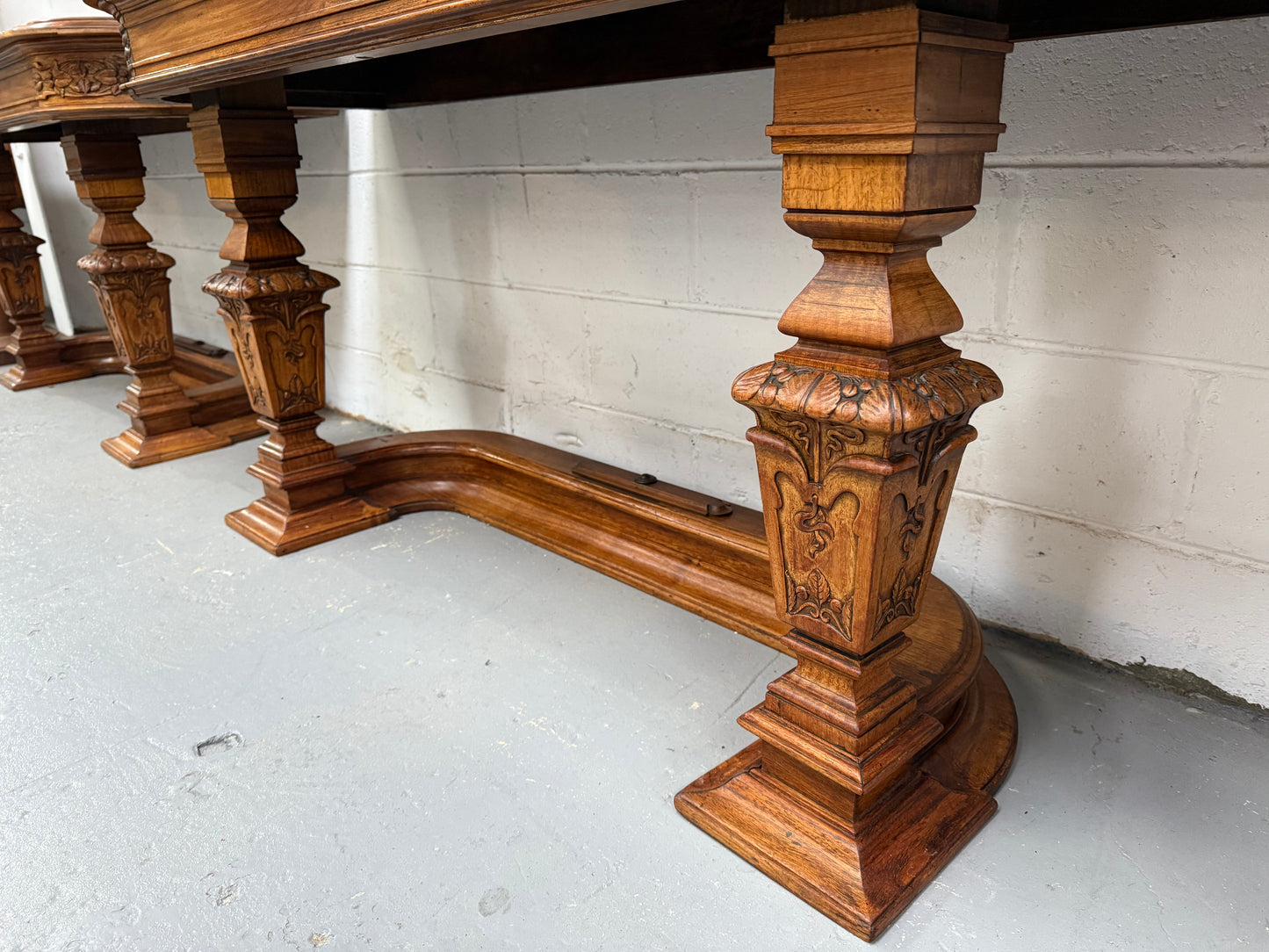 Hard to Find Nicely Carved Walnut Console Tables