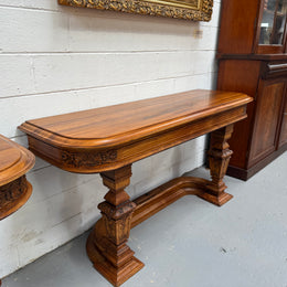 Hard to Find Nicely Carved Walnut Console Tables