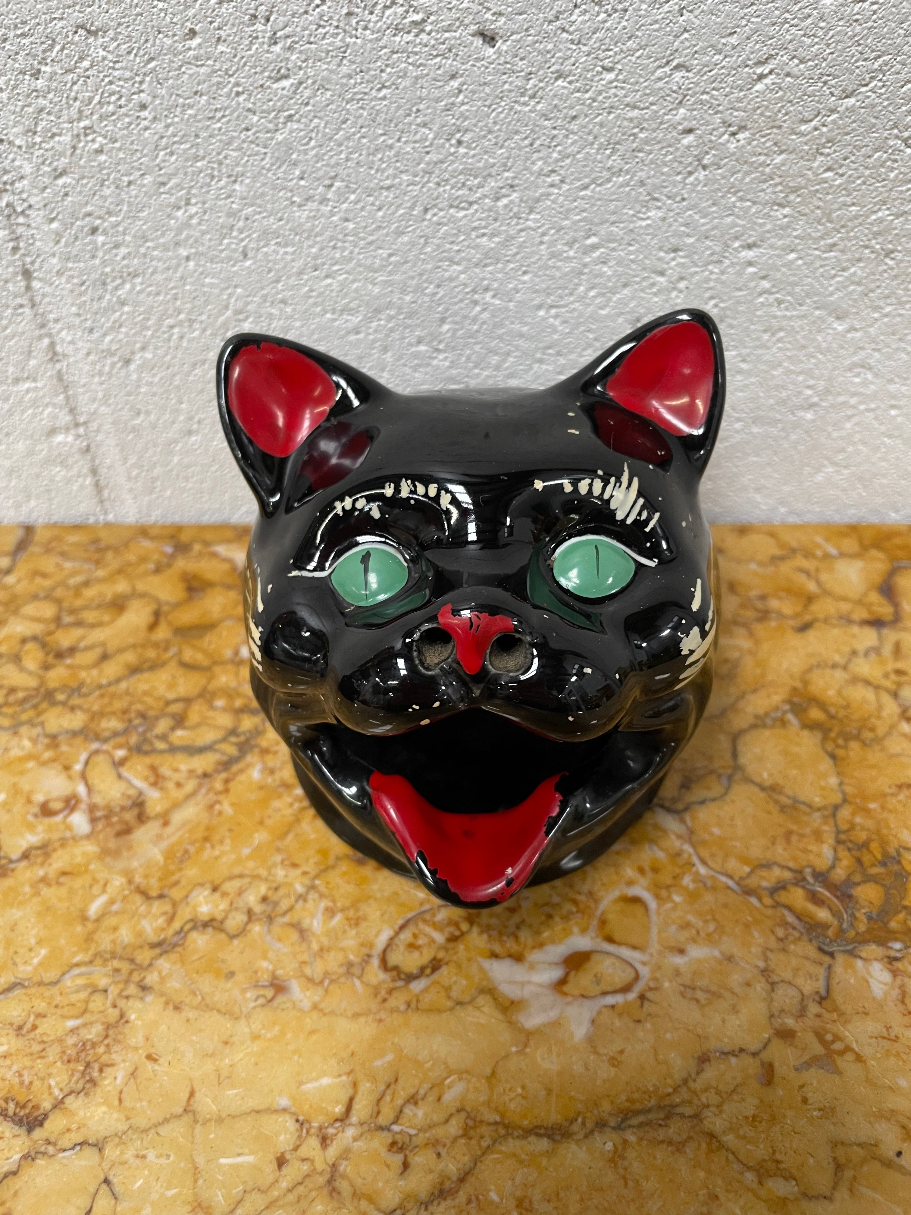 Vintage Wembley Ware Smoking Black Cat Ashtray | Antique & Vintage | Moonee Ponds Antiques | Australia Wide Delivery