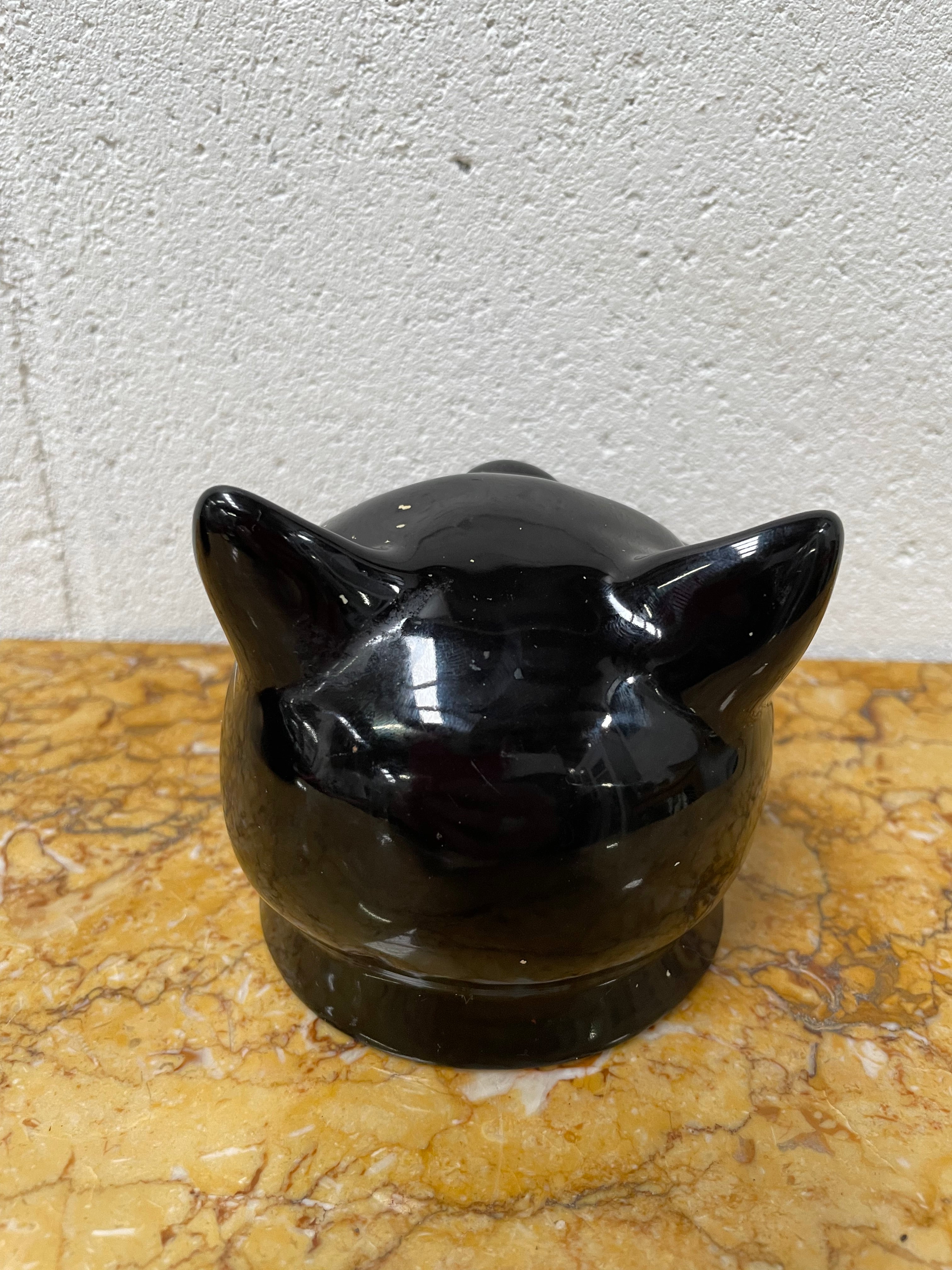 Vintage Wembley Ware Smoking Black Cat Ashtray | Antique & Vintage | Moonee Ponds Antiques | Australia Wide Delivery