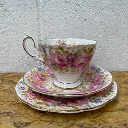 Vintage Royal Albert "Serena" Pattern Trio Made in England