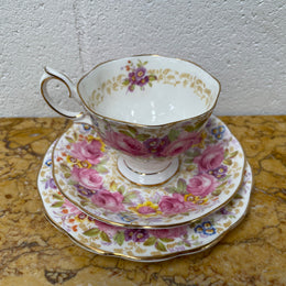 Vintage Royal Albert "Serena" Pattern Trio Made in England