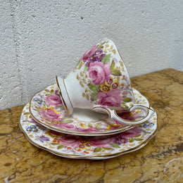 Vintage Royal Albert "Serena" Pattern Trio Made in England