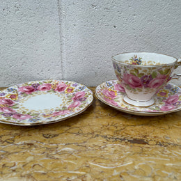 Vintage Royal Albert "Serena" Pattern Trio Made in England