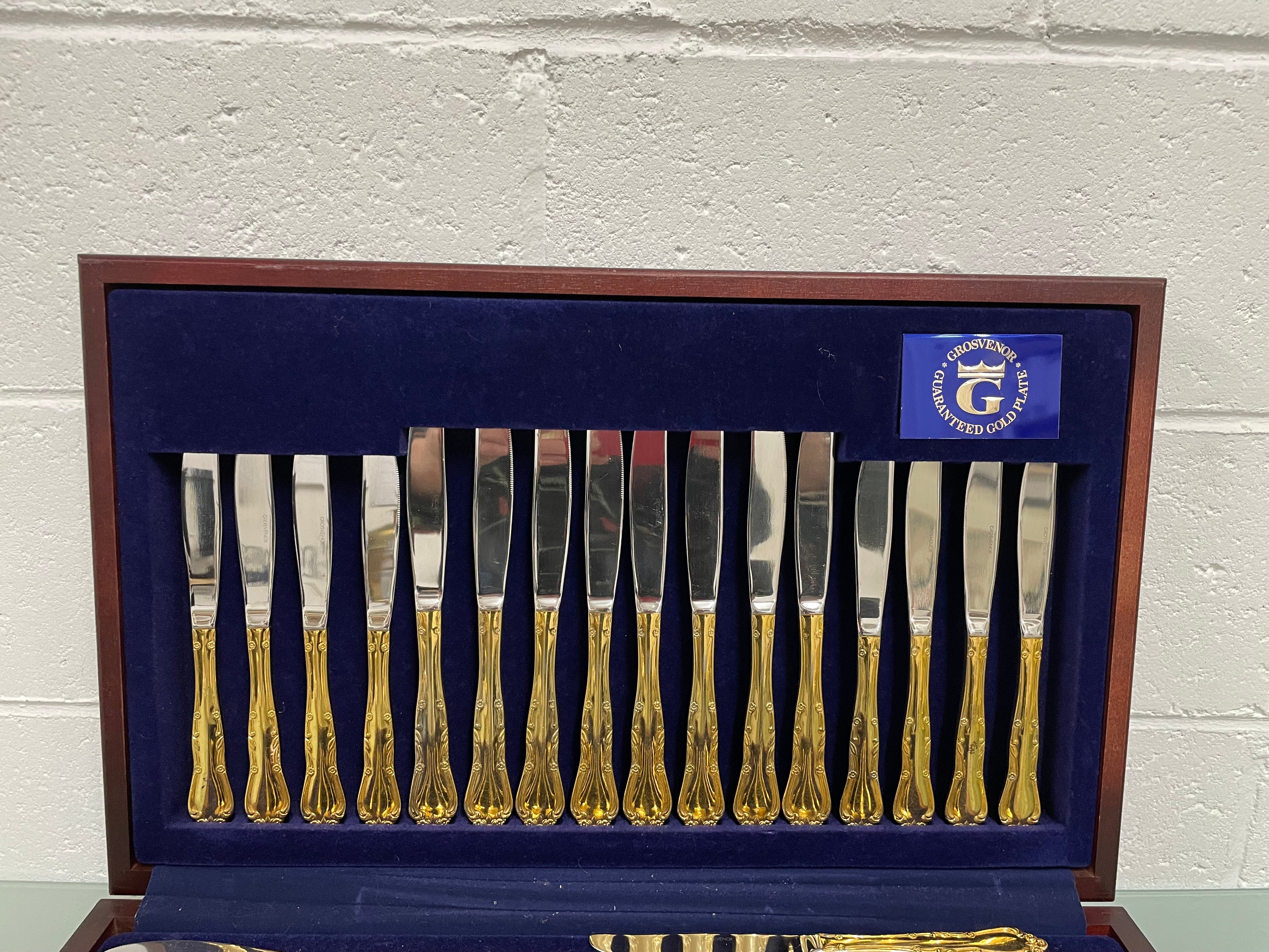 Boxed Set Of Grosvenor Gold Plated Cutlery | Antique & Vintage | Moonee Ponds Antiques | Australia Wide