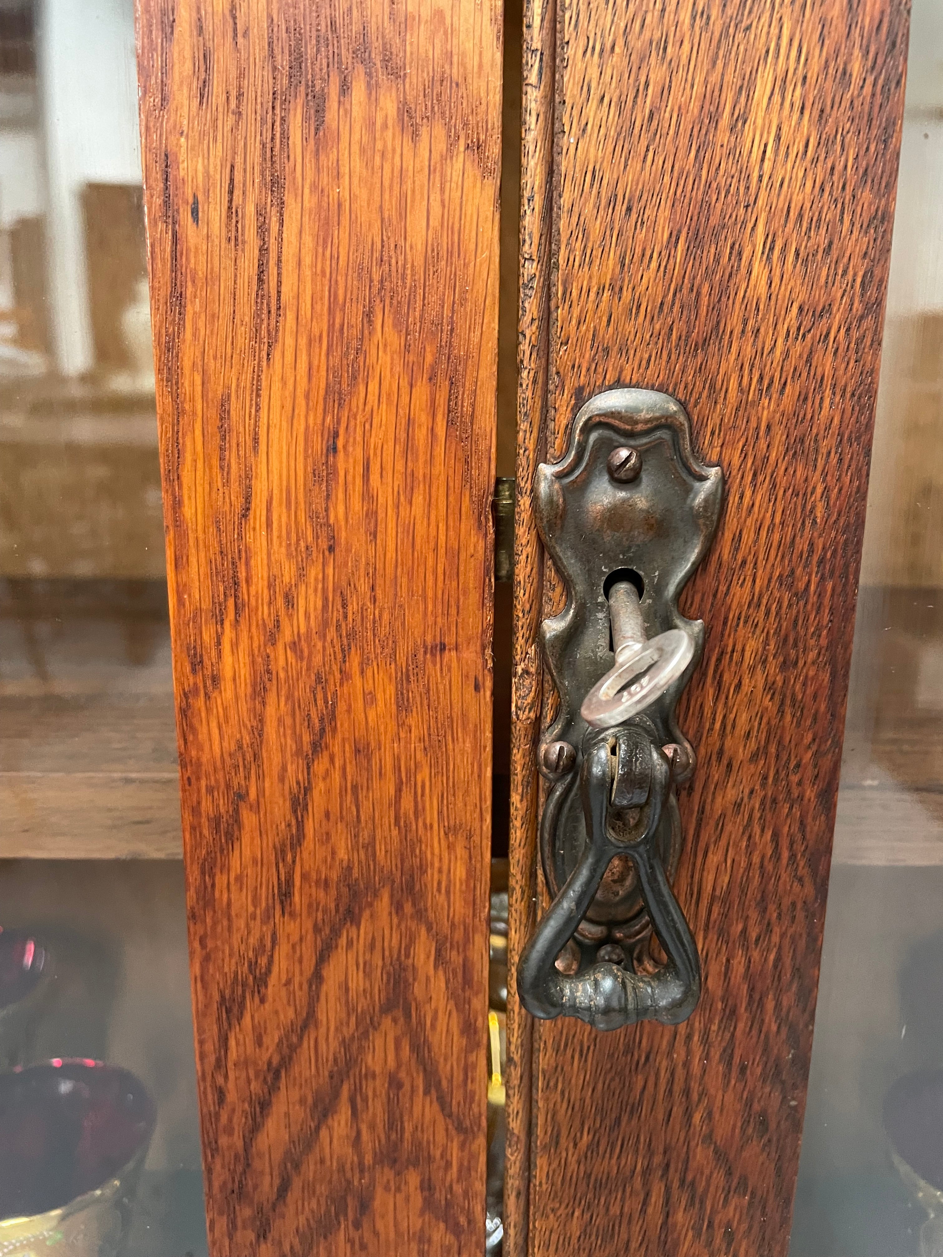 Art Nouveau Oak Bookcase/Display Cabinet | Antique & Vintage | Moonee Ponds Antiques | Australia Wide Delivery