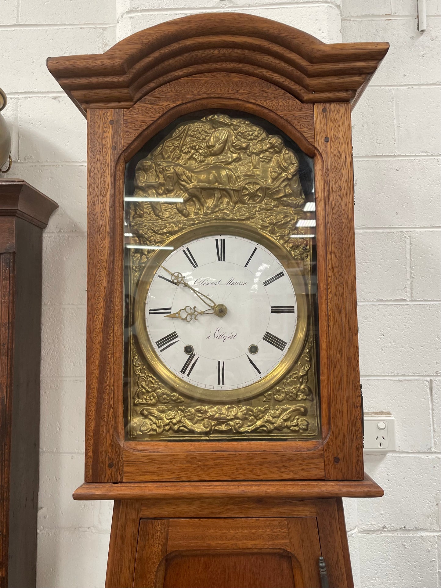 Antique French Comtoise Grandfather Clock