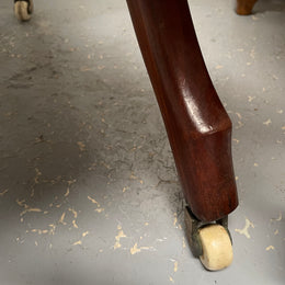 Stylish Victorian Mahogany Nursing Chair Nicely Upholstered