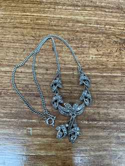 Stunning Vintage Sterling Silver Marcasite Necklace | Antique & Vintage | Moonee Ponds Antiques | Australia Wide Delivery