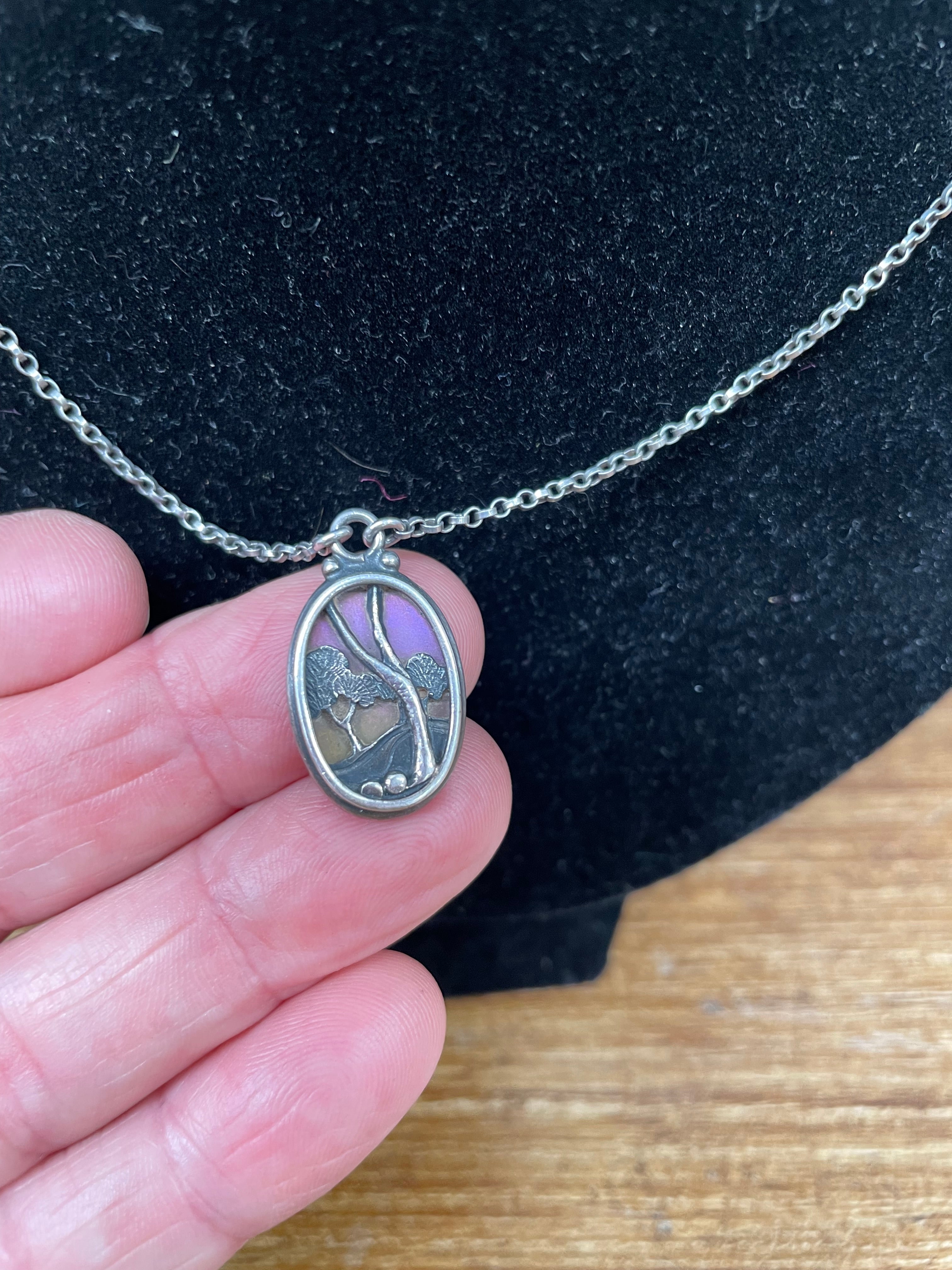 Vintage Sterling Silver Art Pendant & Chain | Antique & Vintage | Moonee Ponds Antiques | Australia Wide Delivery
