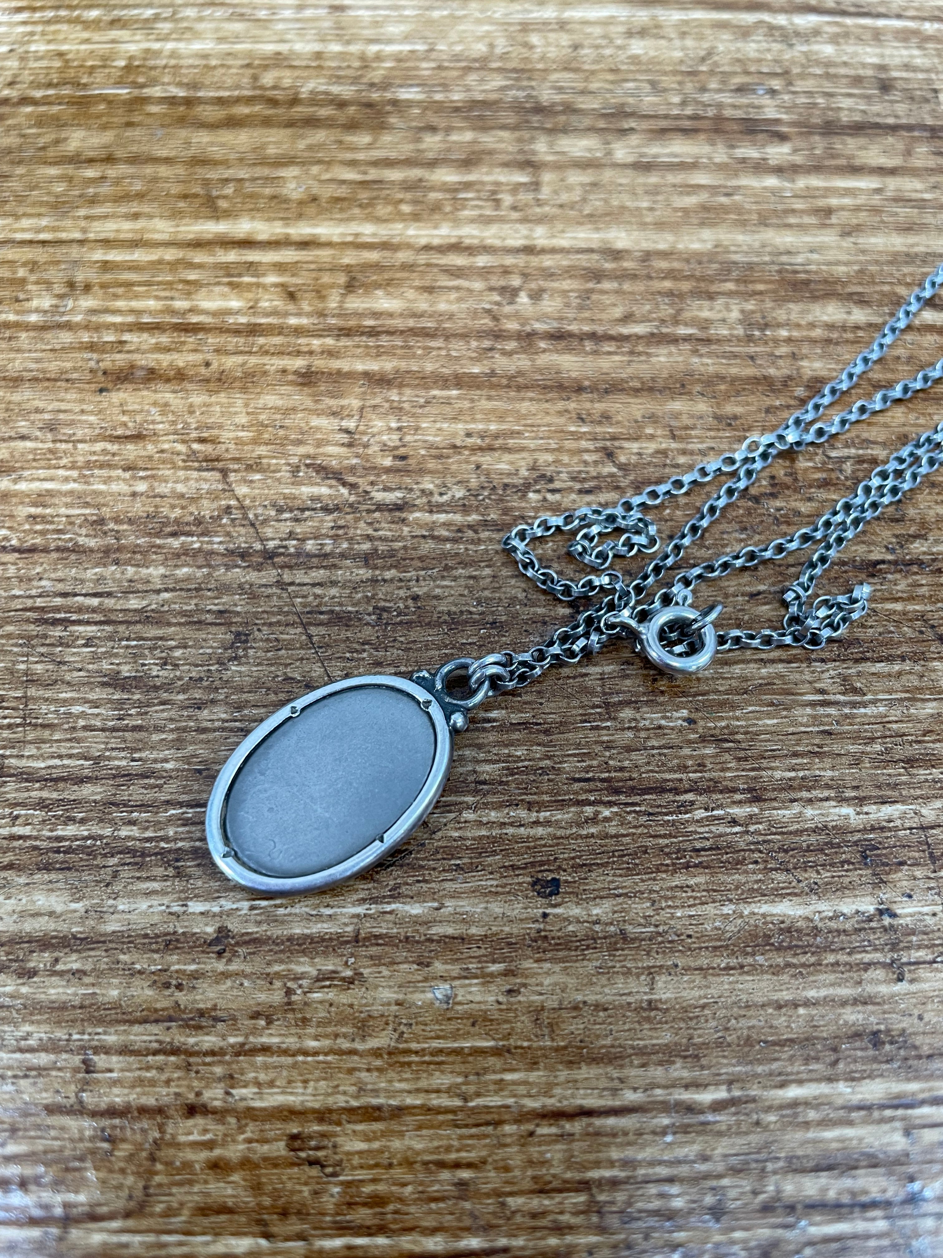Vintage Sterling Silver Art Pendant & Chain | Antique & Vintage | Moonee Ponds Antiques | Australia Wide Delivery