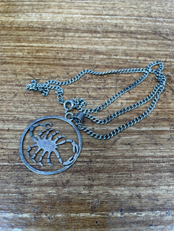 Vintage Silver Mexican Scorpion Pendant & Chain | Antique & Vintage | Moonee Ponds Antiques | Australia Wide Delivery