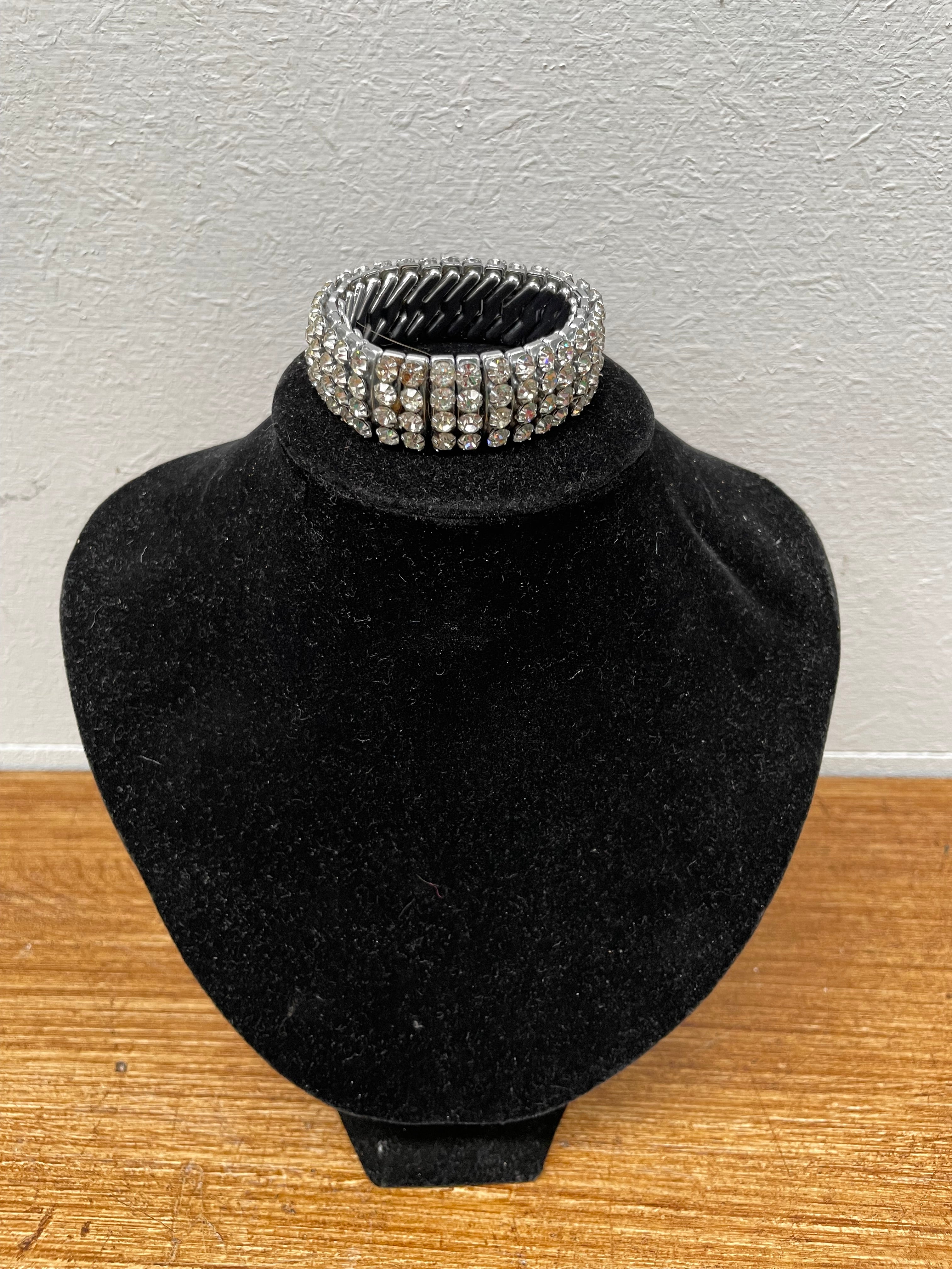 Vintage Expandable Rhinestone Bracelet | Antique & Vintage | Moonee Ponds Antiques | Australia Wide Delivery