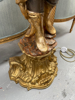 Late 19th Century Gilt Over Carved Wood Blackamoor Floor Lamp | Antique & Vintage | Moonee Ponds Antiques | Australia Wide Delivery