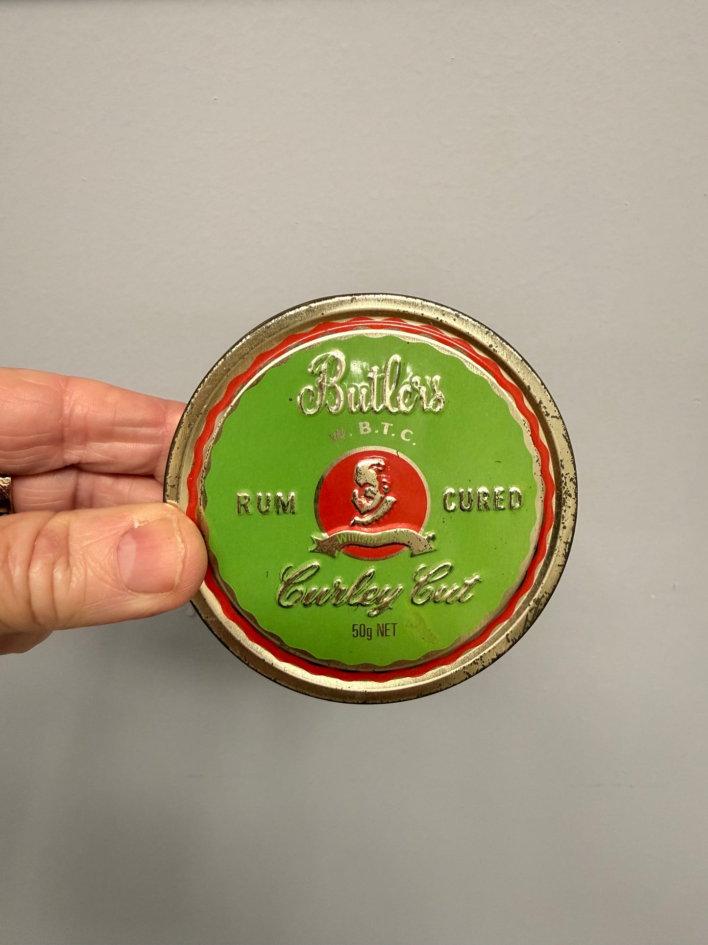 Rare Butlers Australian Made Rum Cured Curley Cut Toobacco Tin