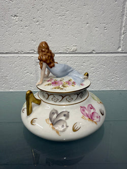 Stunning Dresden PMP Porzellan Art Deco Bowl & Lid | Antique & Vintage | Moonee Ponds Antiques | Australia Wide Delivery