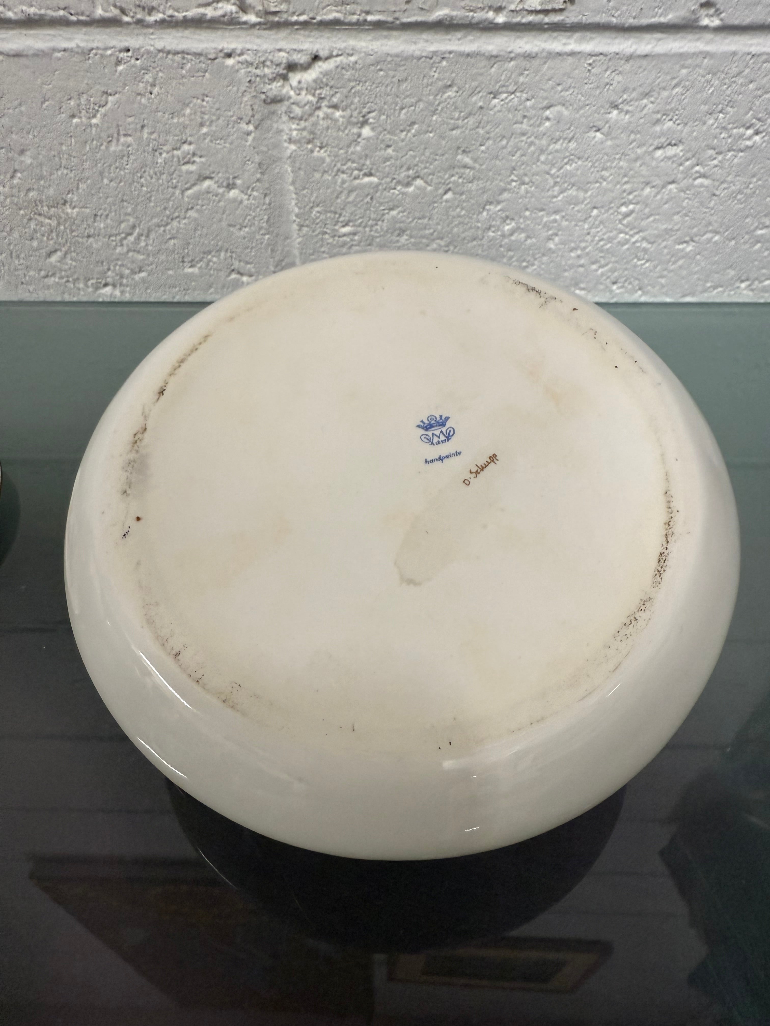 Stunning Dresden PMP Porzellan Art Deco Bowl & Lid | Antique & Vintage | Moonee Ponds Antiques | Australia Wide Delivery
