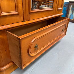 Antique Victorian Huon Pine Bedroom Suite Includes Dressing Table, Wardrobe & Chest of Drawers