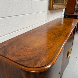 Stylish French Art Deco Burr Walnut Sideboard