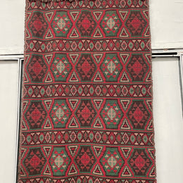 Hand made Afghan tapestry with lovely rustic earthy colours. In good vintage condition.