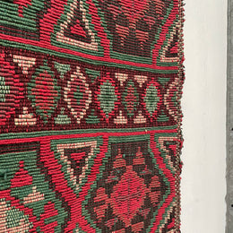 Hand made Afghan tapestry with lovely rustic earthy colours. In good vintage condition.